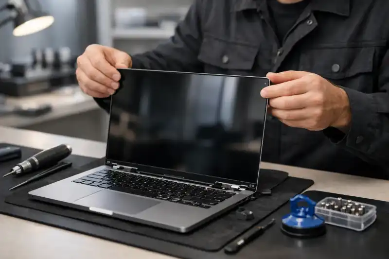 MacBook ekrāna maiņa Rīgā